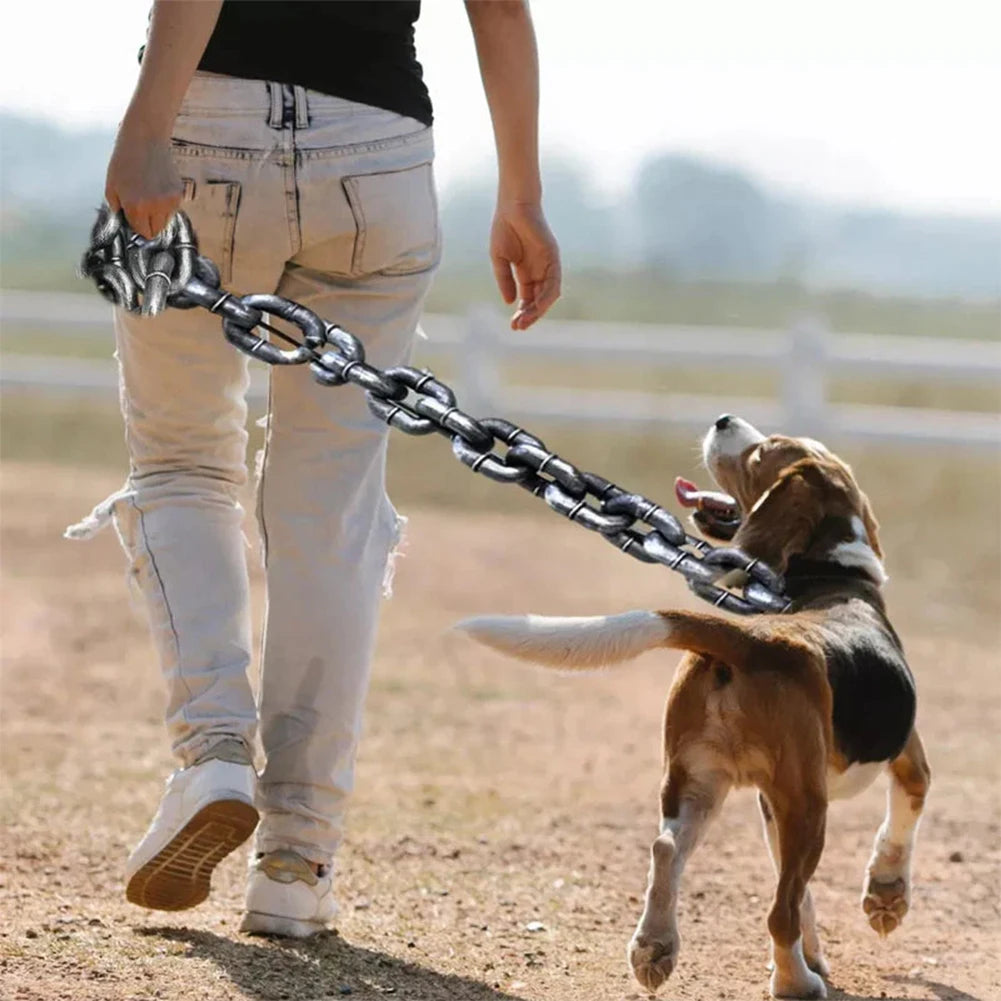 Giant Funny Plastic Chain Dog Leash - Oversized for Hilarious Walks