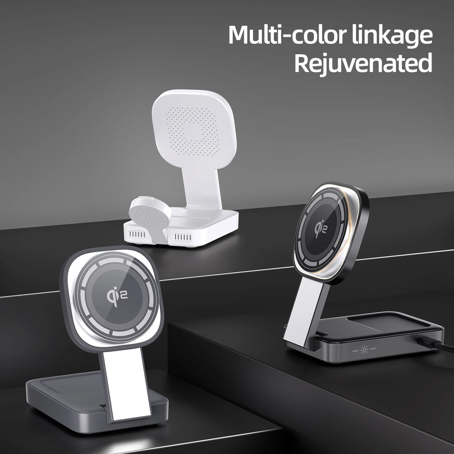 Foldable Magnetic Wireless Charging Station | 15W Fast Charge for iPhone 16 Pro, Samsung, Watch & AirPods
