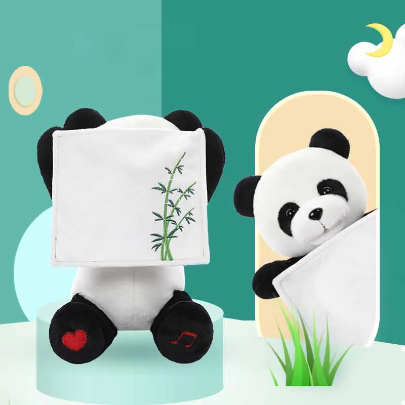 Cute Remote Control Hide and Seek Panda Learning Tongue Singing Intelligent Conversation Baby Interactive Puzzle Electric Toys