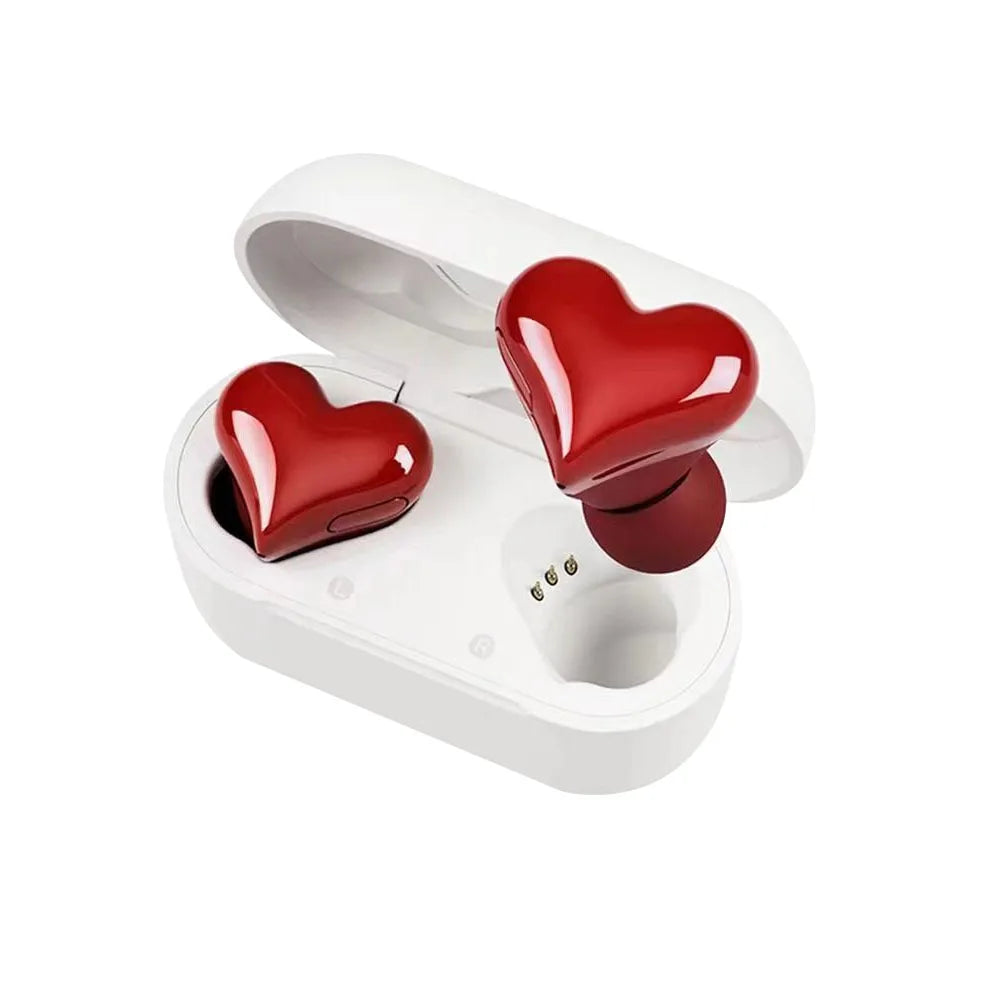 Heart-Shaped Wireless Earbuds | Bluetooth 5.0 | High-Quality Sound | Gift for Her