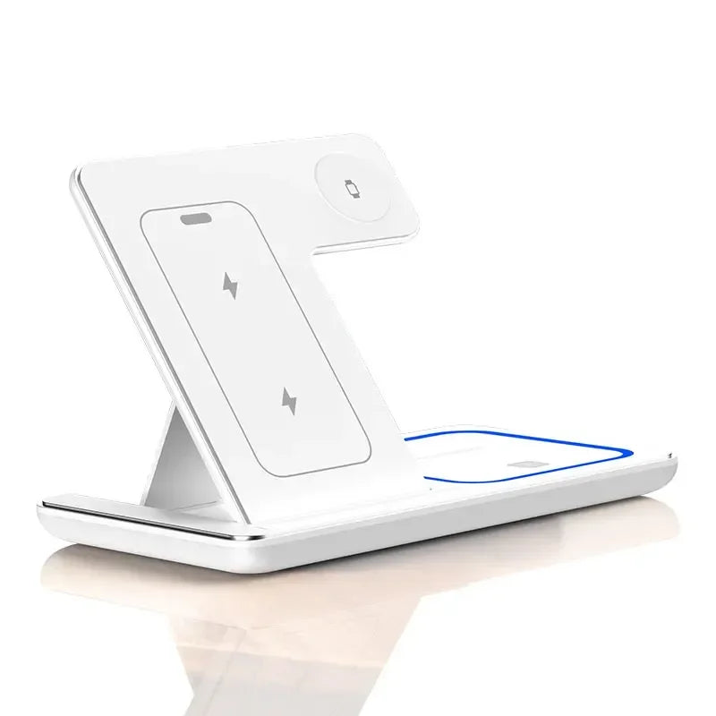 Foldable 3-in-1 Wireless Charging Station | iPhone, Watch, AirPods