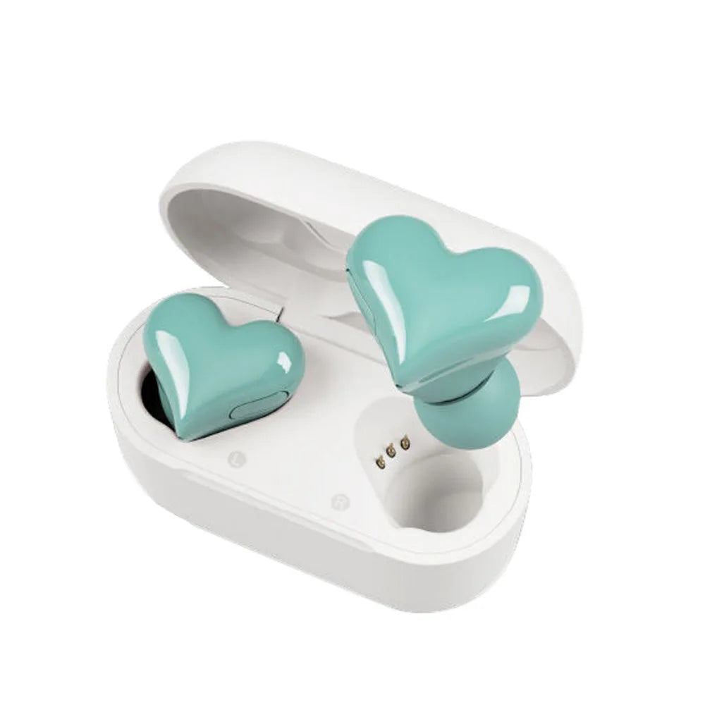 Heart-Shaped Wireless Earbuds | Bluetooth 5.0 | High-Quality Sound | Gift for Her