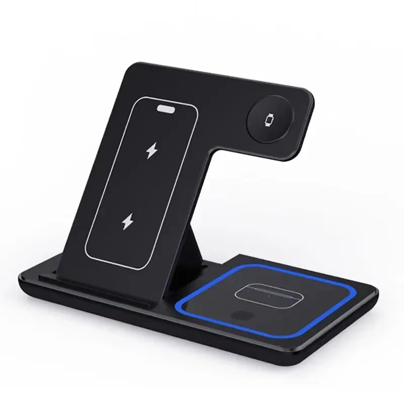 Foldable 3-in-1 Wireless Charging Station | iPhone, Watch, AirPods