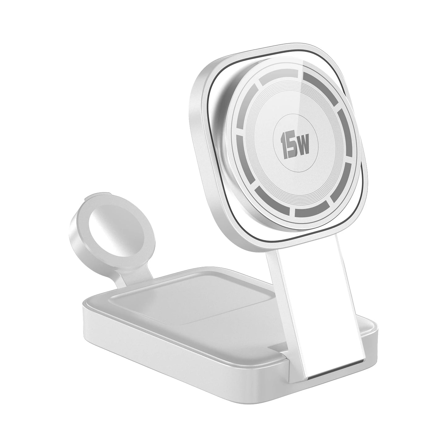 Foldable Magnetic Wireless Charging Station | 15W Fast Charge for iPhone 16 Pro, Samsung, Watch & AirPods