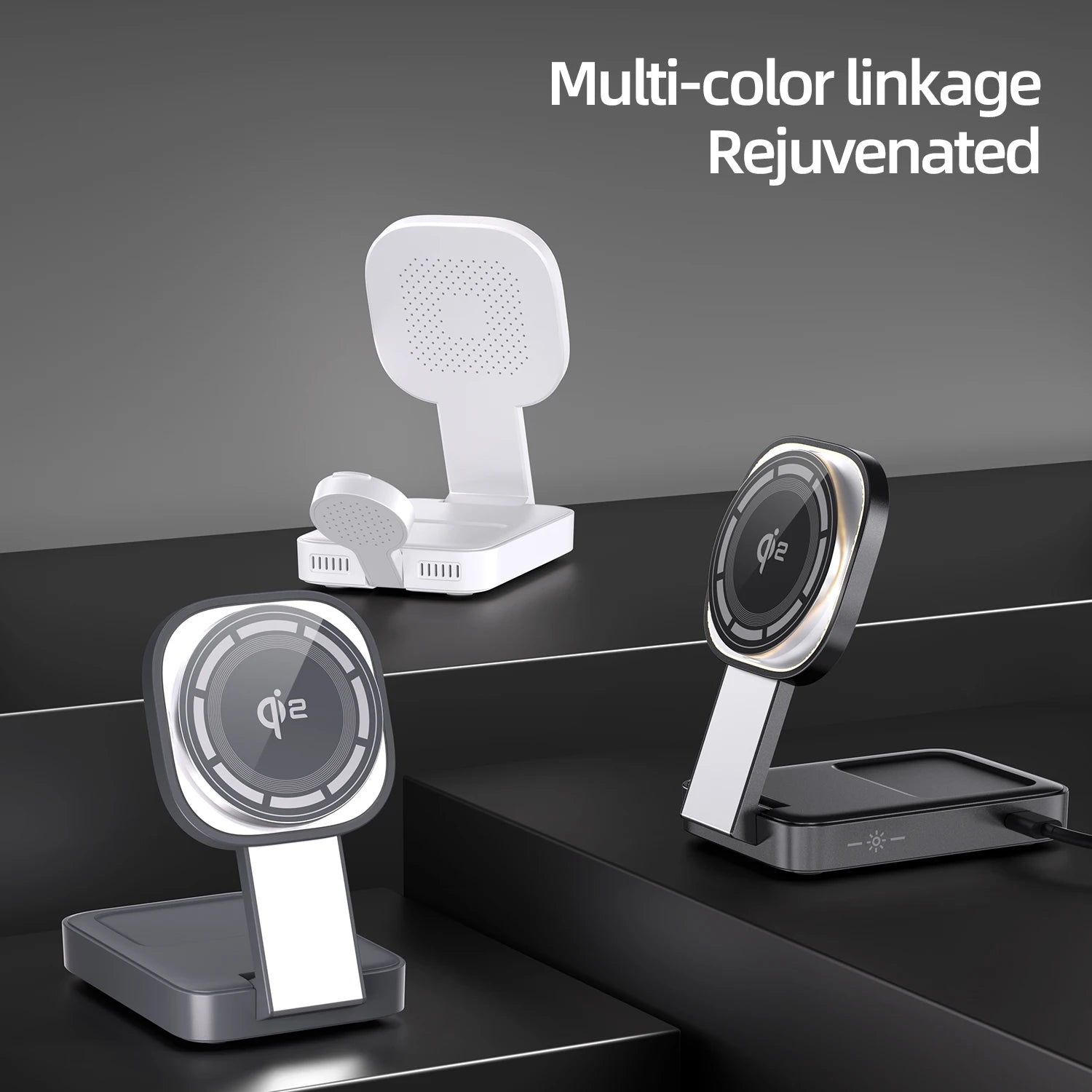 Foldable Magnetic Wireless Charging Station | 15W Fast Charge for iPhone 16 Pro, Samsung, Watch & AirPods