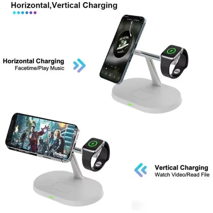 MagSafe 3-in-1 Wireless Charger Stand for iPhone, Apple Watch & AirPods