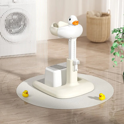 Duck-Shaped Non-Slip Baby Bath Support - Adjustable for Standing and Sitting Toddlers