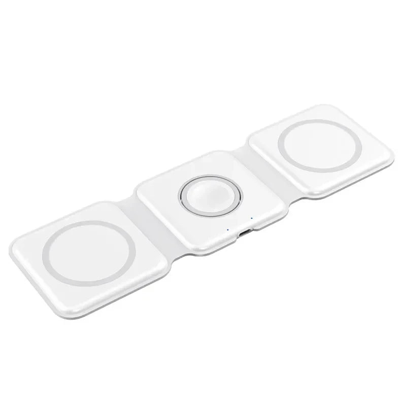 Foldable Fast Wireless Charging Station for iPhone, Apple Watch & AirPods