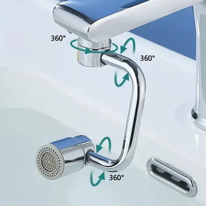 1080° Swivel Faucet Extender - Universal Dual-Mode Faucet Aerator for Sink, Bathroom, Kitchen