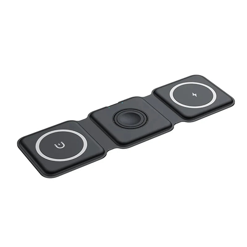 Foldable Fast Wireless Charging Station for iPhone, Apple Watch & AirPods
