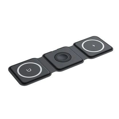 Foldable Fast Wireless Charging Station for iPhone, Apple Watch & AirPods