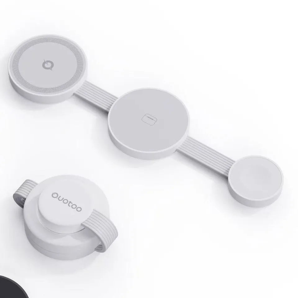 Foldable MagSafe 3-in-1 Wireless Charger for iPhone, Watch & AirPods