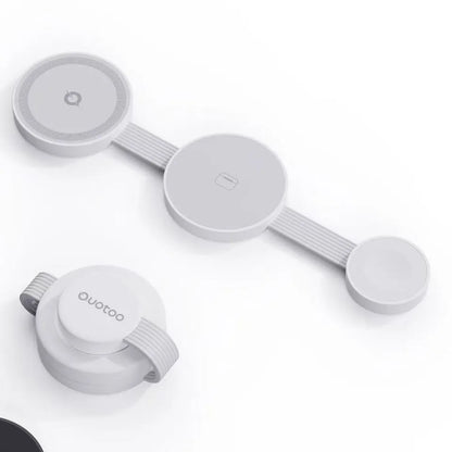 Foldable MagSafe 3-in-1 Wireless Charger for iPhone, Watch & AirPods