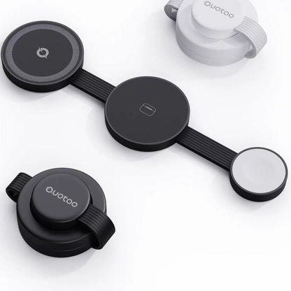 Foldable MagSafe 3-in-1 Wireless Charger for iPhone, Watch & AirPods