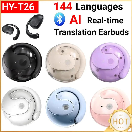 AI Real-Time 144 Language Translation Earbuds